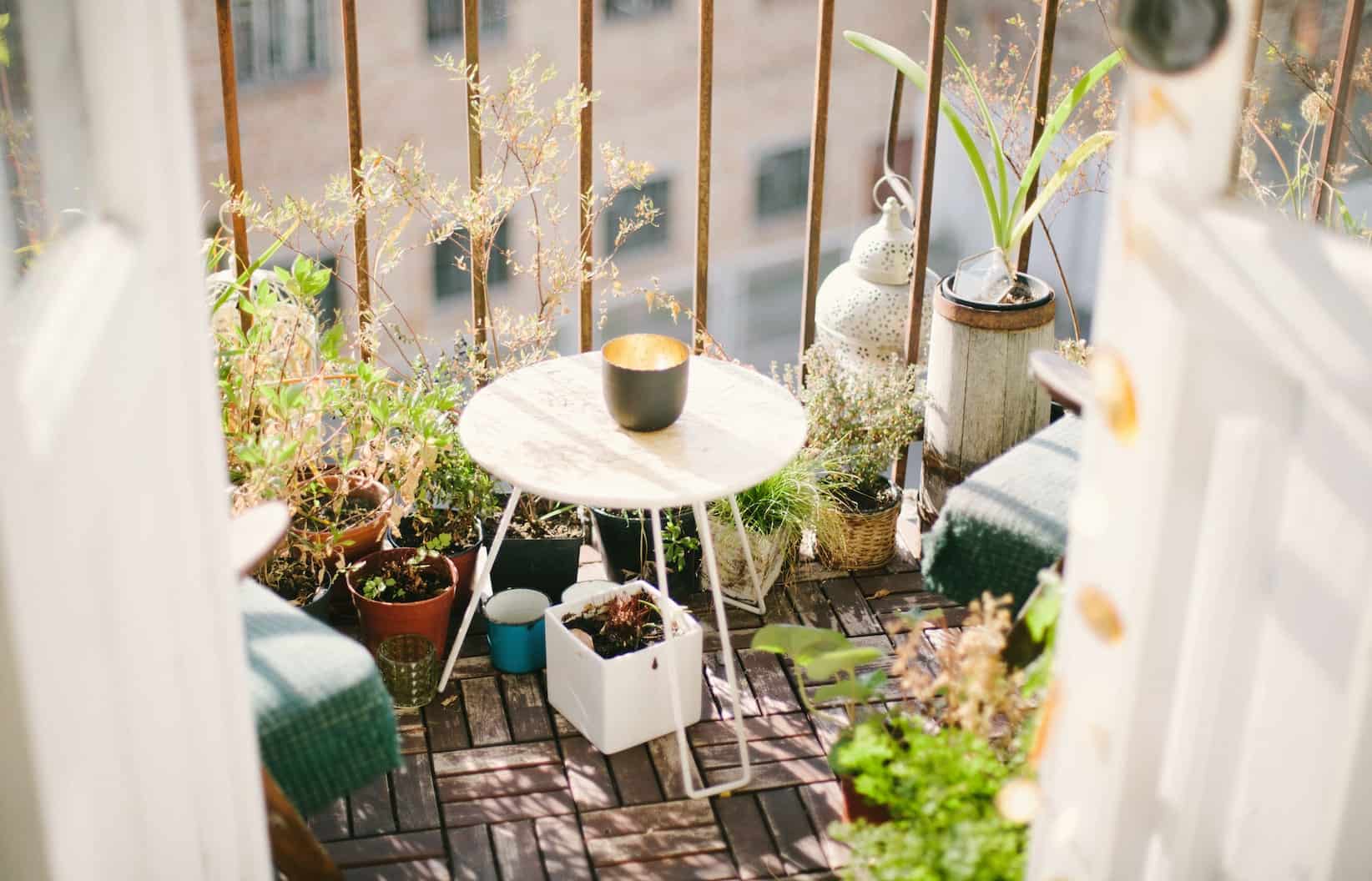 make a garden on your balcony